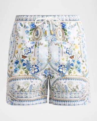 Camilla Men & apos;s Dandelion Skies Drawstring Boardshorts