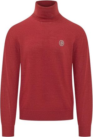 Dr&ocirc;le de Monsieur D Mirror Turtleneck Trui - Heren - Coltruien - Rood - L - Wol - Truien & Vesten