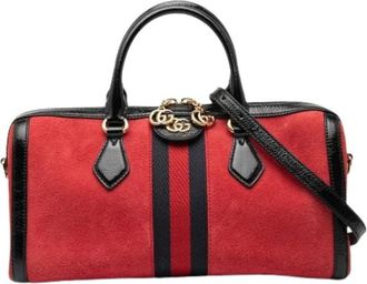 Gucci Pre-owned Handbags, female, Red, Size: ONE SIZE Pre-owned Satchel