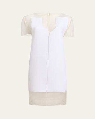 Khaite Winona Paneled Mini Dress