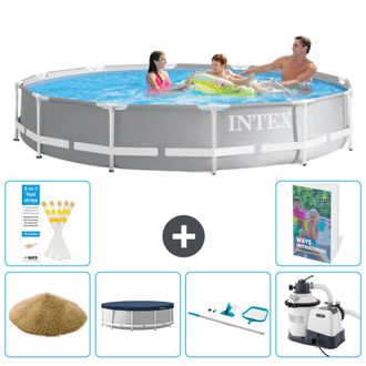 Intex Piscina Prism Frame Redonda - 366x76 Cm - 7-piezas S58