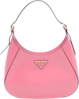 Prada Pre-owned Cleo Leren Schoudertas - Dames - Vintage Schoudertas - Roze - ONE Size - Leer - Vintage