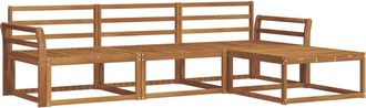 vidaXL Conjunto De Sof&aacute;s De Exterior 4 Uds. Natural Vidaxl