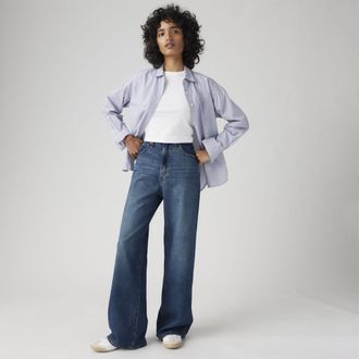 Levi's Cinch Baggy Lightweight Jeans - Womens - 23X29 - Medium Wash / Chasing Dreams