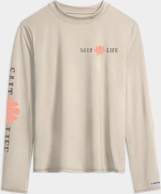 Salt Life Turtle Performance Long Sleeve Tee in Chalk at Nordstrom, Size X-Large