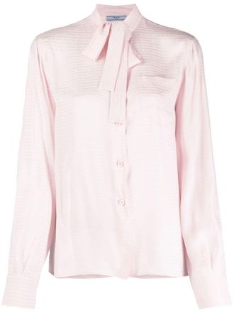 Prada Blusa jacquard - Rosa
