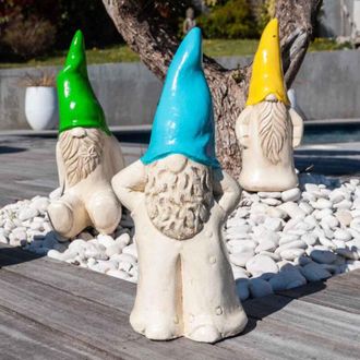 Wanda Collection Wanda Collection - Escultura De Jard&iacute;&shy;n Decorativo Tomte 50 Cm Turquesa