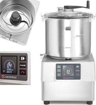 OEM Cortadora Emulsionadora Ke-8v Para Picar, Moler, 8 L 3000 Rpm 1500 W - Sammic 1050853