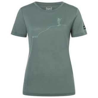 super.natural Berggl&uuml;ck Tee Exclusive Merinoshirt f&uuml;r Damen | t&uuml;rkis