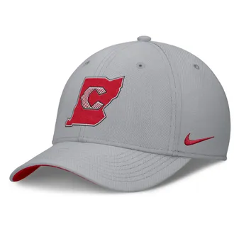 Nike Cincinnati Reds City Connect Rise Nike Mens Dri-FIT MLB Hat in Grey | NB17963ZRED-UHT