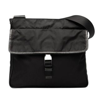 Prada Pre-owned Flap Messenger Bag - Dames - Pre-owned - Zwart - Maat: ONE Size