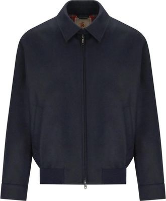 Baracuta G18 Melton Jacket - Heren - Bomber jackets - Blauw - S - Katoen - Jassen