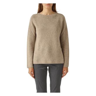 Max Mara Truien & Vesten, Dames, Beige, L, Wol, Georg Knit