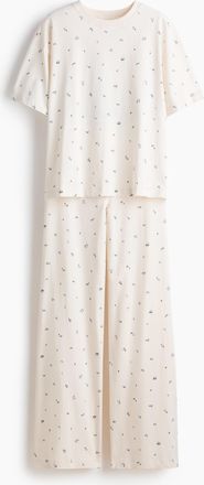 H&M Baumwollpyjama - White