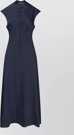 Polo Ralph Lauren midi dress cap sleeves knee length