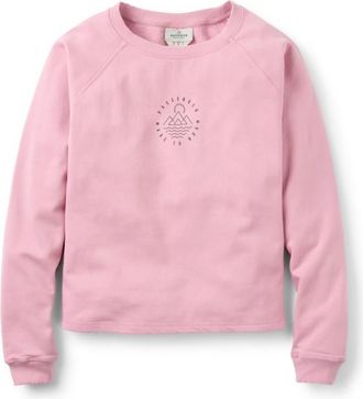 Passenger Remote Recycled Cotton Sweatshirt Longsleeve für Damen | rosa