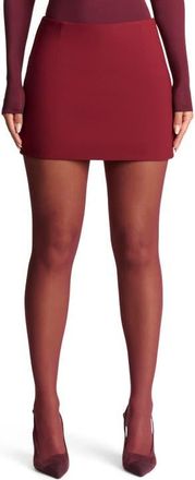 Naked Wardrobe Suiting Miniskirt in Cabernet at Nordstrom, Size X-Large