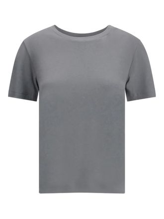 Max Mara Maya short-sleeves T-shirt - women - Cotton/Modal - L - Grey