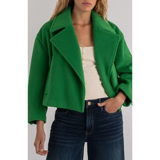 Kut from the Kloth Harper Crop Jacket in Green at Nordstrom, Size X-Large