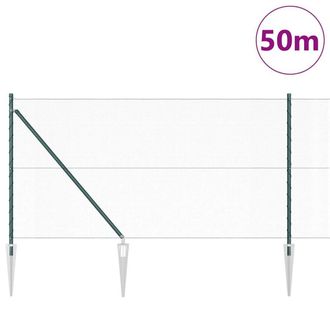 Berkfield Home Hexagon Fence Green 1x50 m Steel