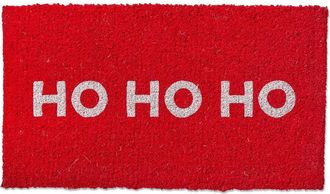 Tag Ho Ho Ho Christmas Coir Door Mat Red Holiday Decor Easy Clean at Nordstrom, Size Medium