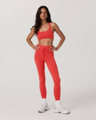 Vuori Clothing Daily Legging | Crimson | XS, Size Extra Small