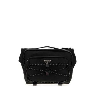 Prada Black Re-Nylon Prada Speedrock Belt Bag Nero Marsupi