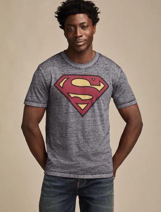 Lucky Brand Mens Superman Emblem Tee