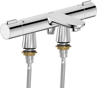 Duravit Grifo Termost&aacute;tico De Ba&ntilde;era Duravit Wave Con Columnas Idroflex
