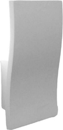 Trade Shop Trade Shop Traesio - Trade Shop - Applique In Gesso Rettangolare Ondulato Da Parete Verniciabile Attacco E14 Gs-e86