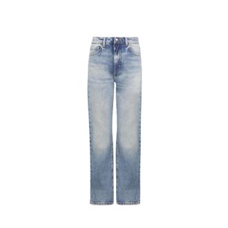 Icon Denim Los Angeles Rechte jeans - Dames - Jeans - Blauw - Maat: W28 Katoen