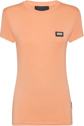 Philipp Plein Modal T-Shirt Pure Round Neck SS - Dames - T-shirts - Oranje - XL - Tops