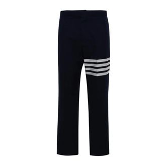 Thom Browne Heren, Broeken, Blauw, Maat: L Katoen