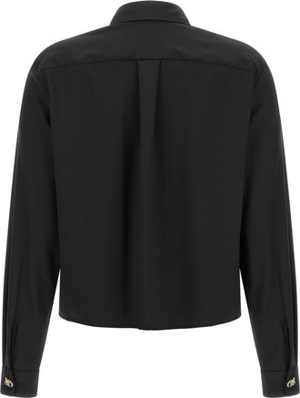 Fabiana Filippi Gold Knot-Embellished Shirt - Black