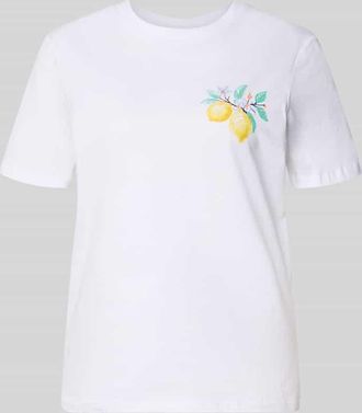 Pieces Regular Fit T-Shirt aus reiner Baumwolle Modell BRIANNA in Weiss, Gr&ouml;&szlig;e XL