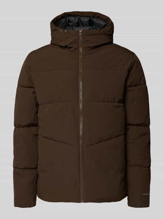 Jack & Jones Jack & Jones Steppjacke mit Kapuze in Dunkelbraun, Größe XXL
