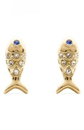Kate Spade New York summer daze fish stud earrings in Clear Multi at Nordstrom