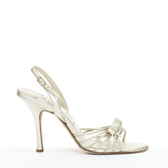 Jimmy Choo London Essence nappa leather bow sandals