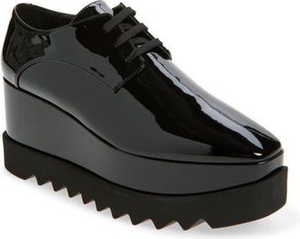 Stella McCartney Sneakelyse Platform Sneaker in Black at Nordstrom, Size 6.5Us