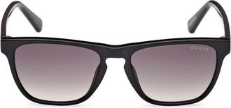 Guess Stijlvolle zonnebril in blauwe tint - unisex - Zonnebrillen - Zwart - 49 MM - Accessoires