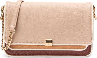 Cole Haan Daniella Leather Chain Shoulder Bag in Soft Buff/Cuoio/Ivory at Nordstrom