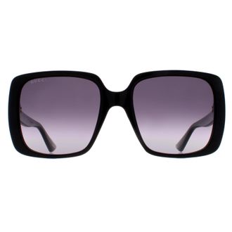 Gucci Square Womens Black Grey Gradient GG0632S material_Plastic - One Size