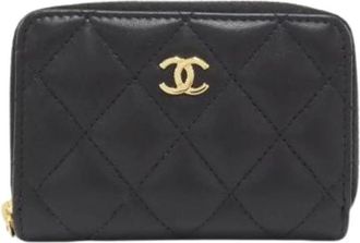 Chanel Pre-owned Wallets, female, Black, Size: ONE SIZE Pre-owned Coin Purse / Coin Case