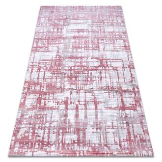 RugsX Rugsx - Alfombra Acr&iacute;lica Dizayn 122 Rosa Claro / Gris Claro Pink 160x230 Cm