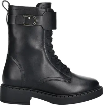 Furla New Legacy Army Boot - Dames - Veterlaarzen - Zwart - 36 EU - Leer - Schoenen