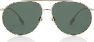 Burberry BE3138 ALICE 110971 Womens Sunglasses Gold Size 61