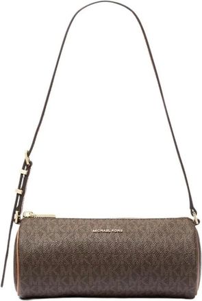 Michael Kors Tassen, Dames, Bruin, ONE Size, Polyester, Izzy Kleine Monogram Schoudertas