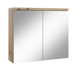 Badplaats Badplaats Armario Espejo Toledo 80 X 20 X 60 Cm - Roble Casta&ntilde;o