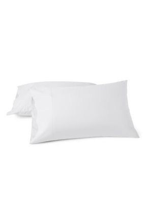 Coyuchi Classic Organic Cotton Sateen Pillowcases in Alpine White at Nordstrom, Size Queen