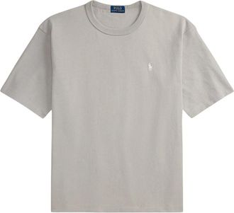Polo Ralph Lauren Short Sleeve Crew Neck T-Shirt - Heren - T-shirts - Grijs - S - Katoen - Tops
